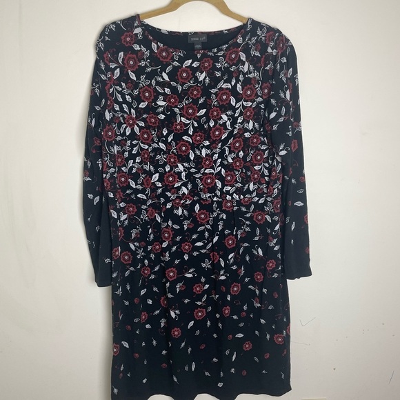 J. Jill Floral Print Long Sleeve Dress Size M - Picture 2 of 9